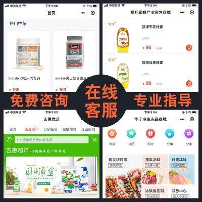 分肖商城小程序直播全行業(yè)模板看見拼團系統(tǒng)開發(fā)APP定制